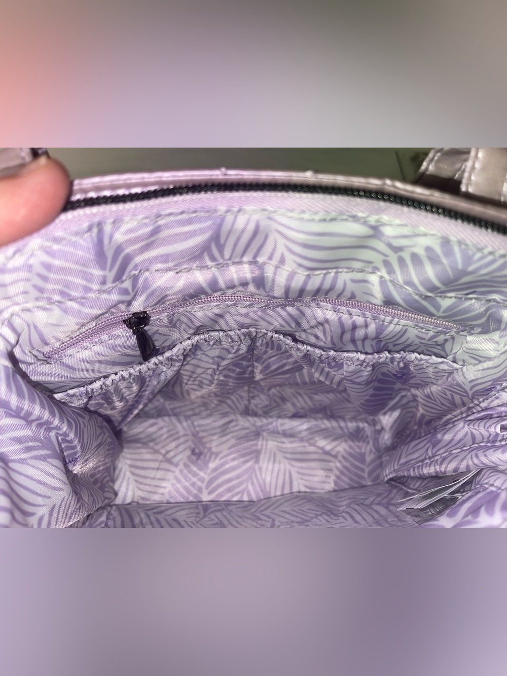 Lug Cadence Crossbody Metallic Sugarplum like new! - Picture 8 of 9
